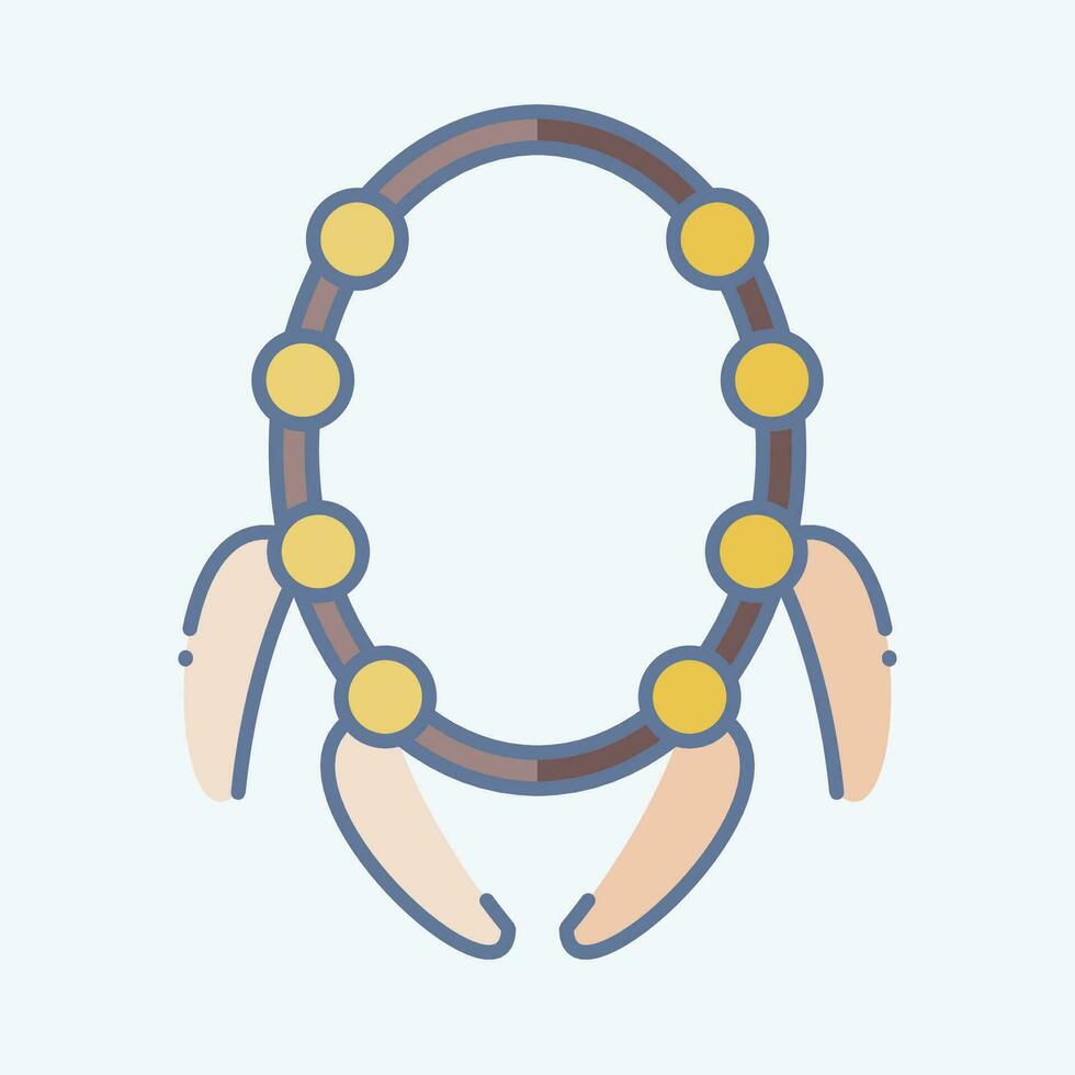 Icon Claw. related to American Indigenous symbol. doodle style. simple design editable. simple illustration vector