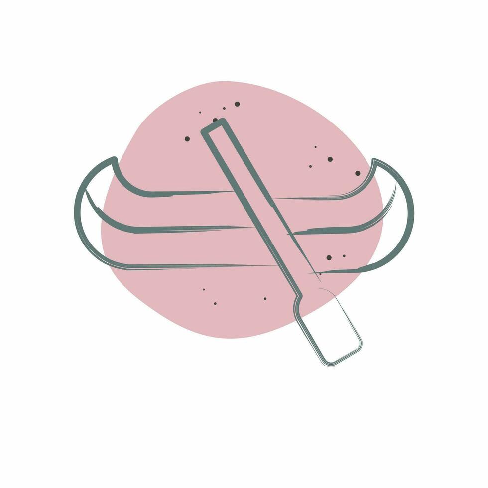 Icon Canoe. related to American Indigenous symbol. Color Spot Style. simple design editable. simple illustration vector