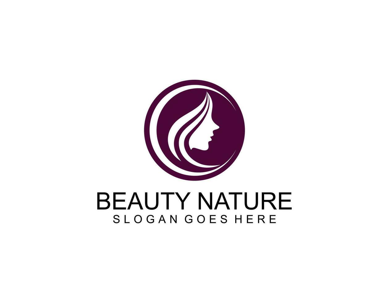 natural hermosa mujer cara flor logo con oro degradado y negocio tarjeta diseño para belleza salón prima vector. parte 2 vector