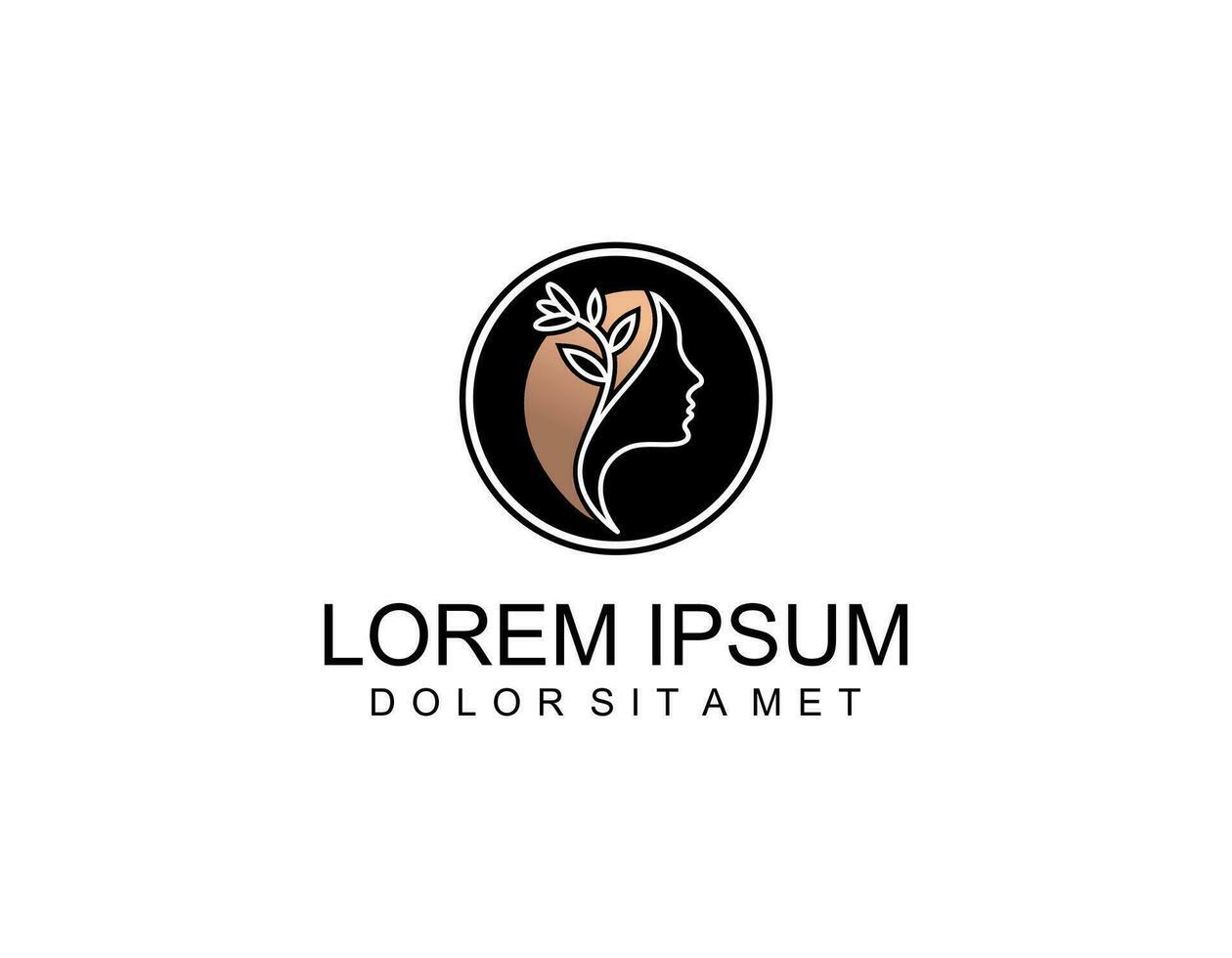 logotipo de mujer con estilo de arte de línea moderna para salón de belleza y plantilla de diseño de tarjeta de visita. vector premium, parte 2