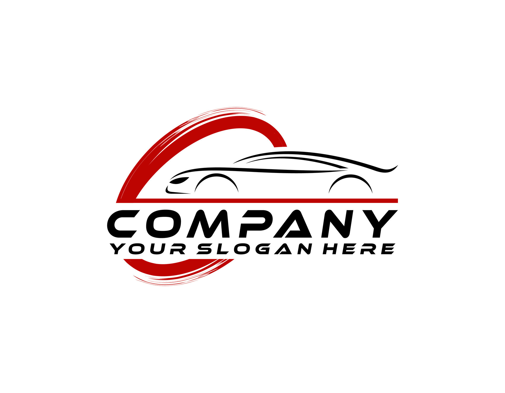 Sports car logo icon. Motor vehicle dealership emblems. Auto silhouette