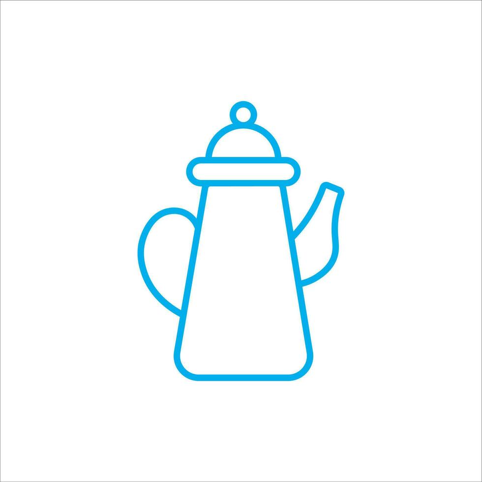 tetera para té icono vector ilustración símbolo