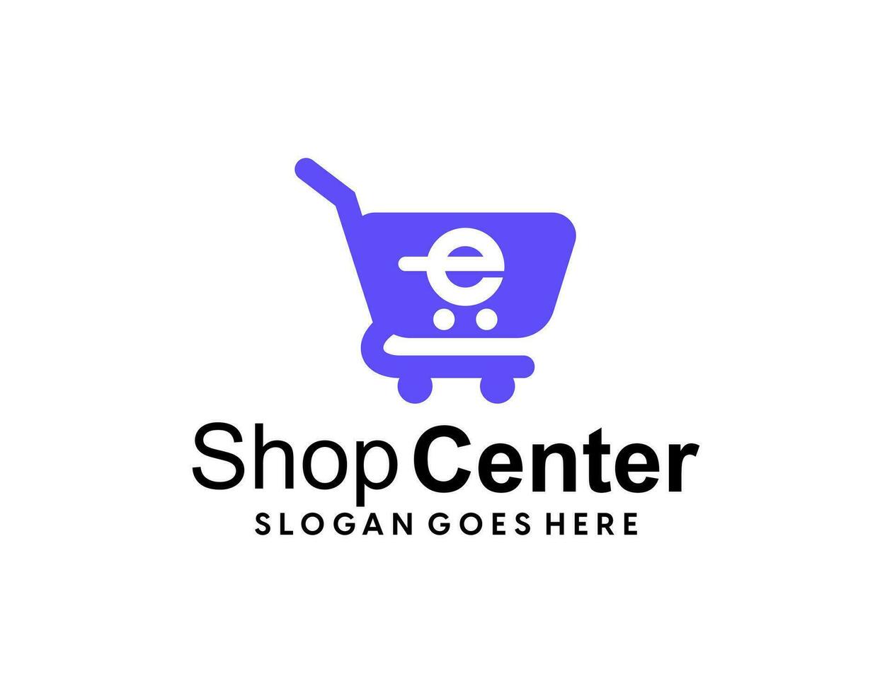 en línea compras logo vector