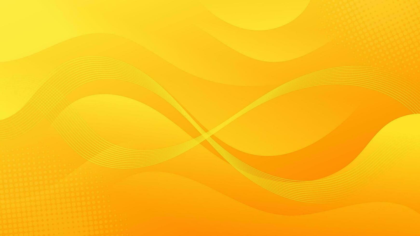 Abstract Gradient yellow liquid Wave Background vector