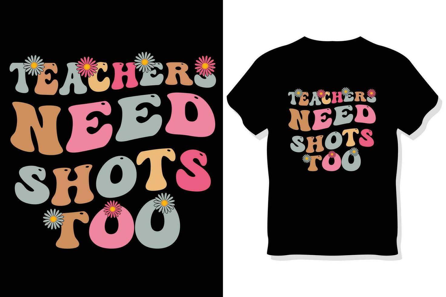 retro teacher sublimation t shirt design vector