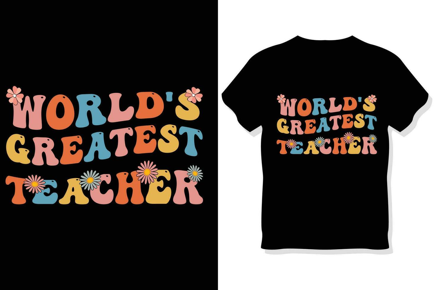 World's greatest teacher typography t shirt design, Teachers day  t shirt vector