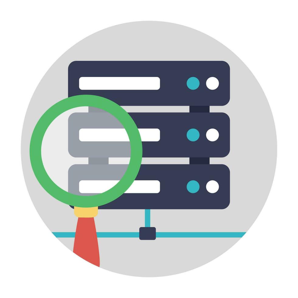 Cloud computing linked to server, server backup vector
