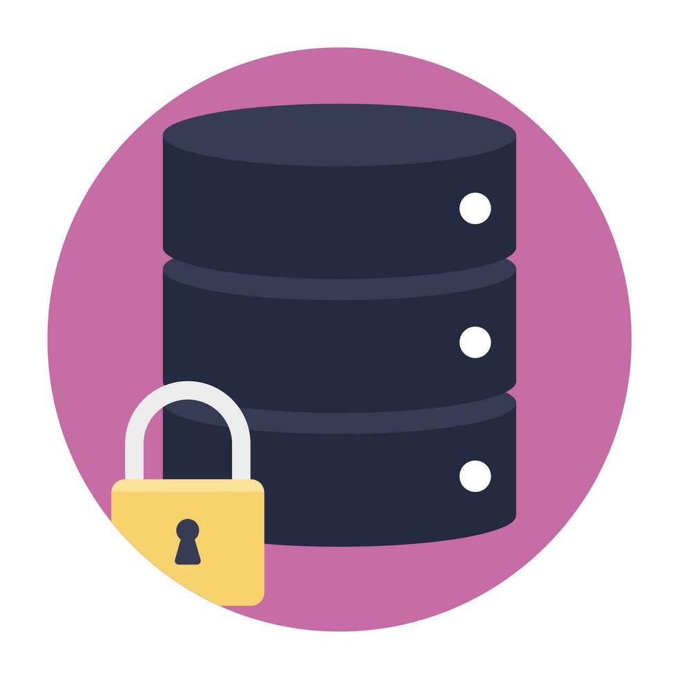 Cloud computing linked to server, server backup vector