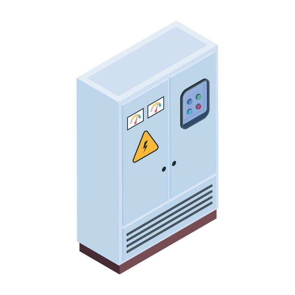 Industrial Equipment Isometric Icons vector