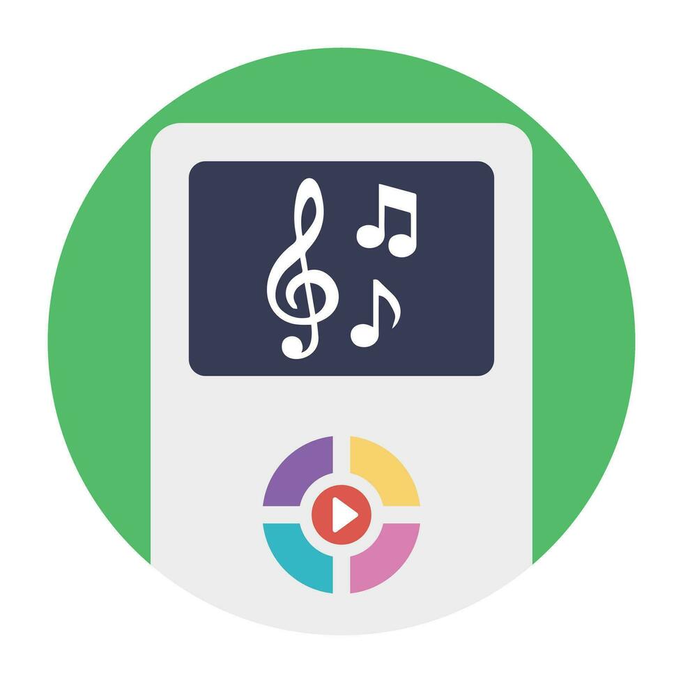 Portable media player device for music listening, ipod 27515667 Vector