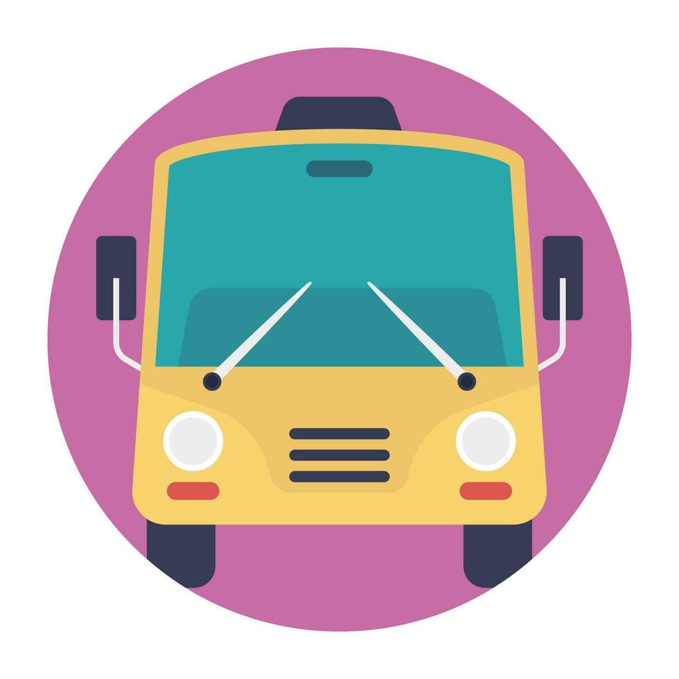 Flat icon design of transport vector