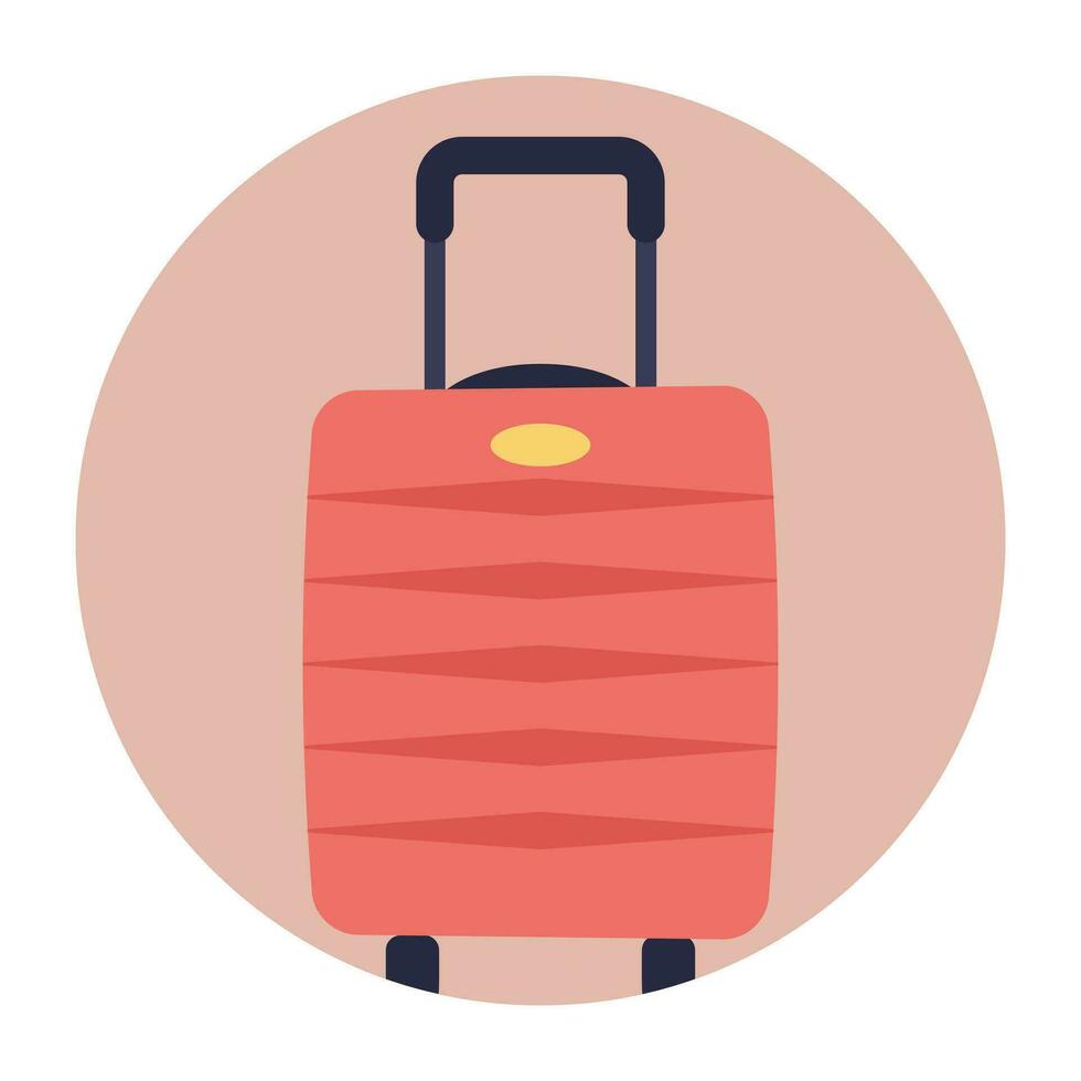 Bag to carry luggage while travelling, luggage bag vector