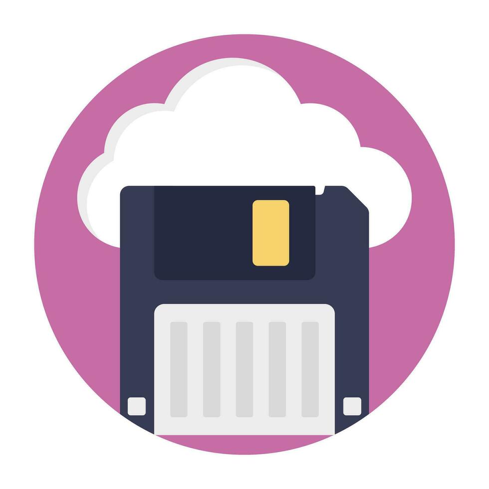 Hosting servers placed in a place, data center concept vector