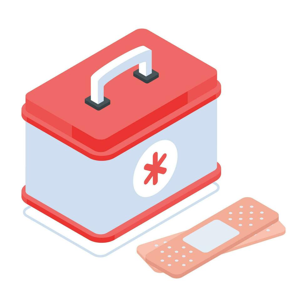 Set of Medical Equipment Isometric Icons vector