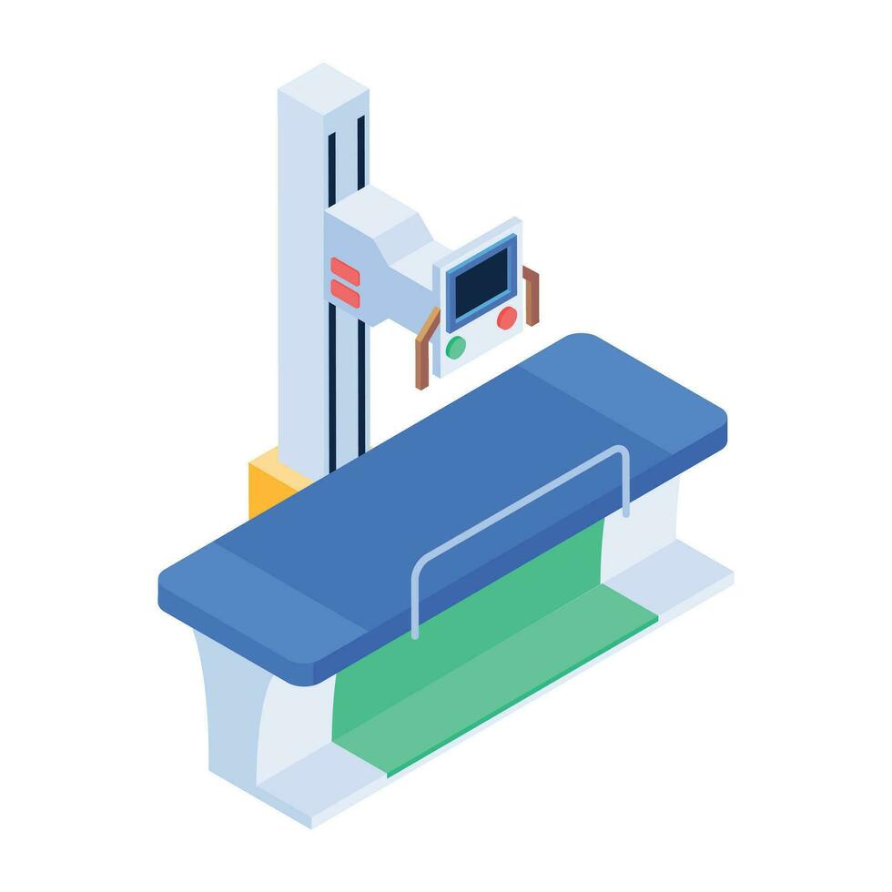 Set of Medical Equipment Isometric Icons vector