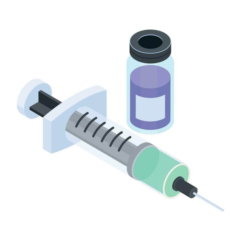 Set of Medical Equipment Isometric Icons vector