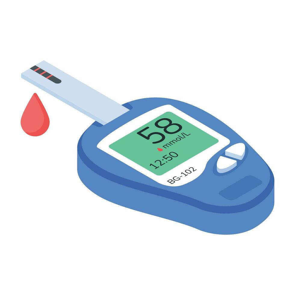 Health Accessories Isometric Icon vector