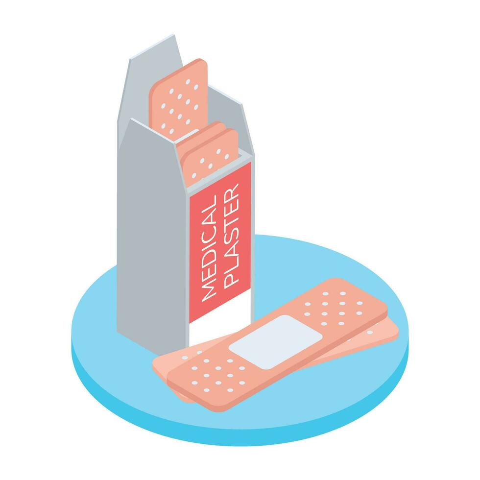 Health Accessories Isometric Icon vector