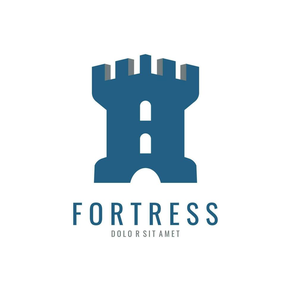 Fortress Logo Template in Vector Shape