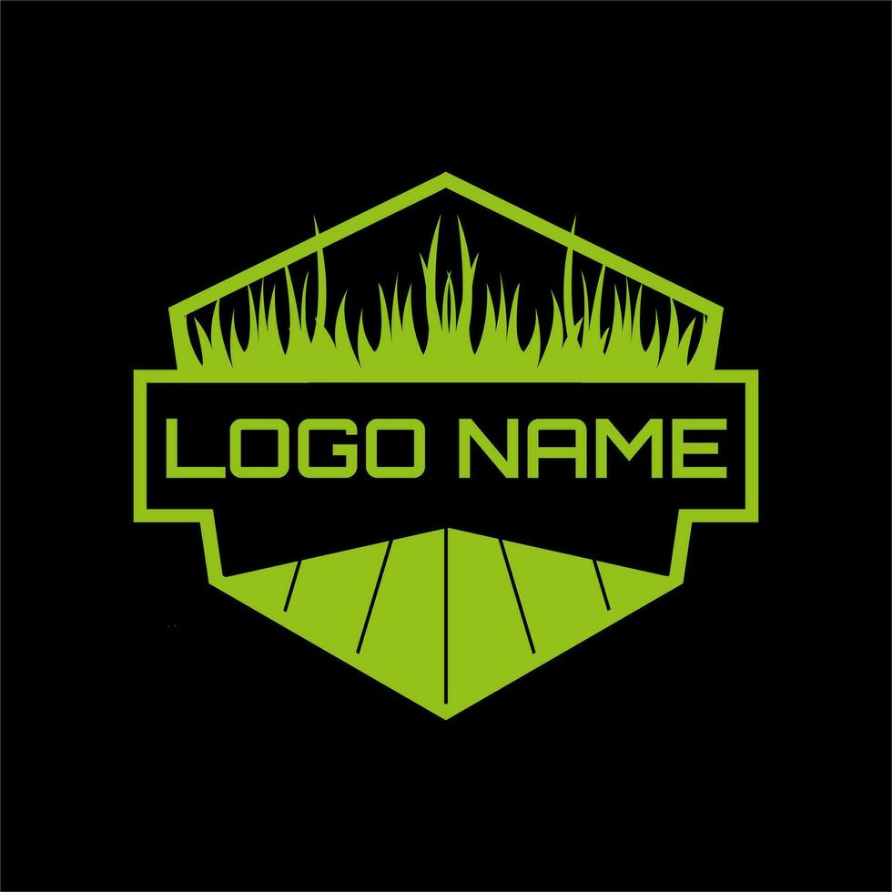 Lawn care logo symbol design vector