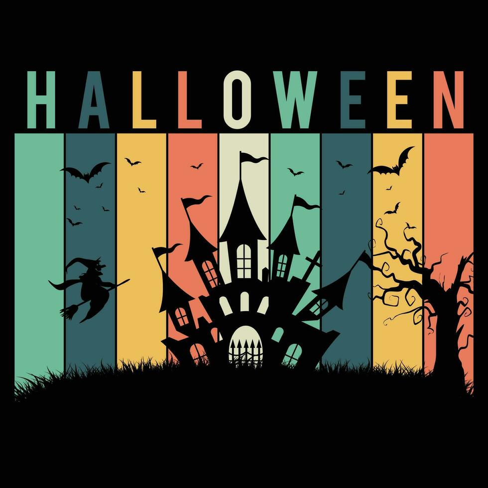 Halloween tshirt design vector