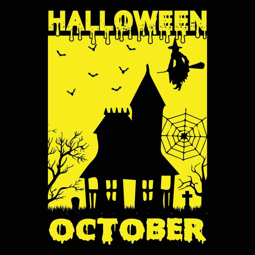 Halloween October design vector