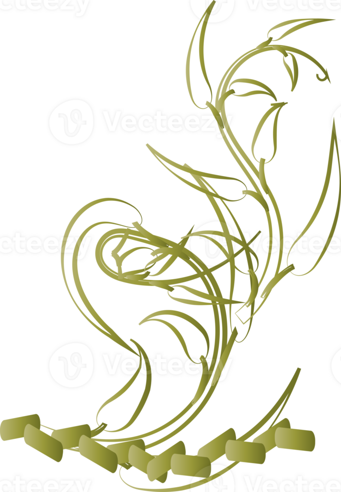 Flower botany aesthetic plants for decorative abstract backgrounds png