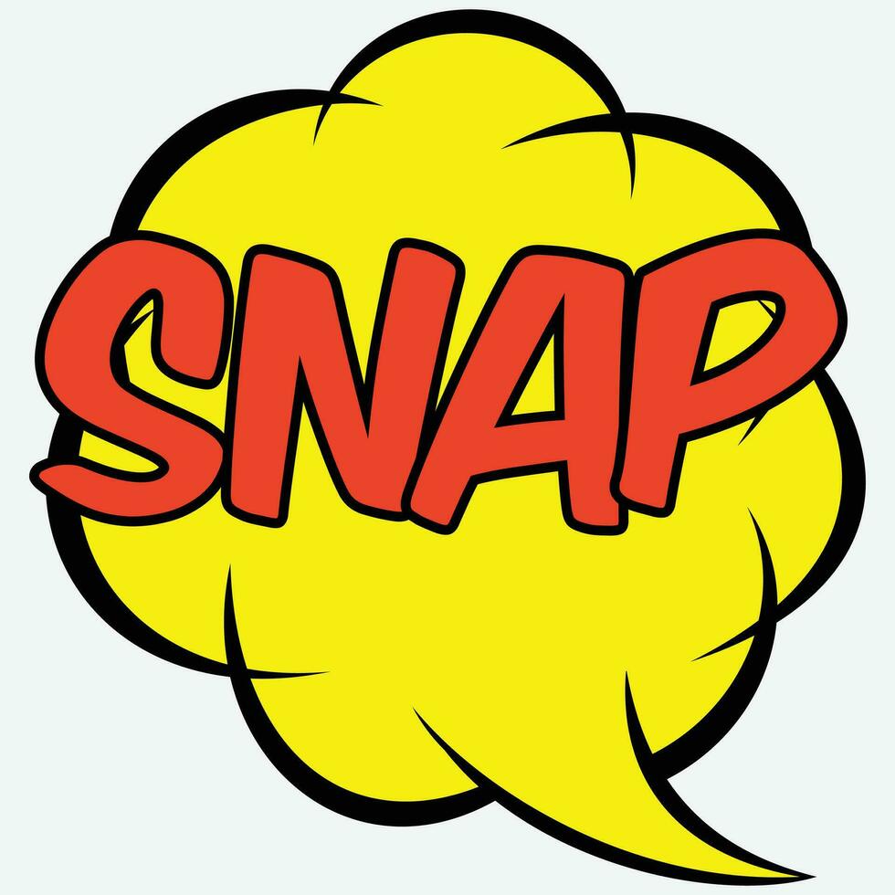 Free vector snap pop art comic speech bubbles book sound effects
