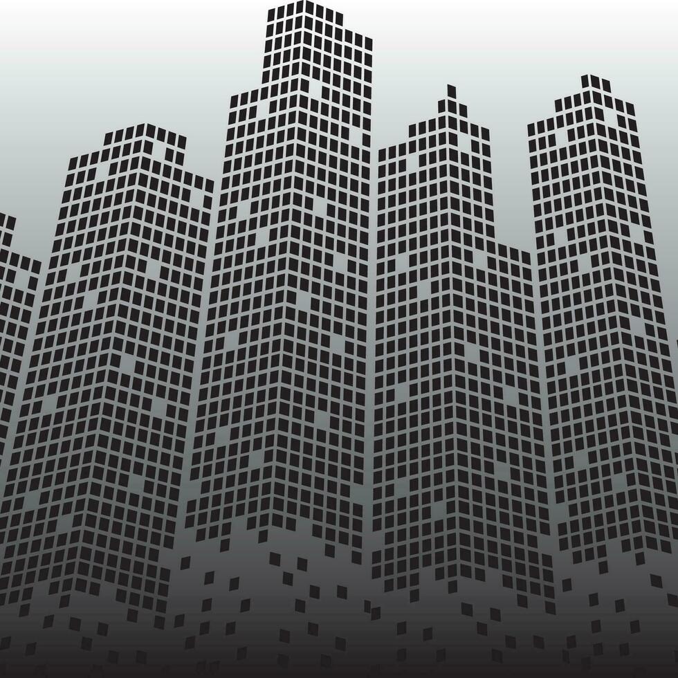 City skyline logo background vector