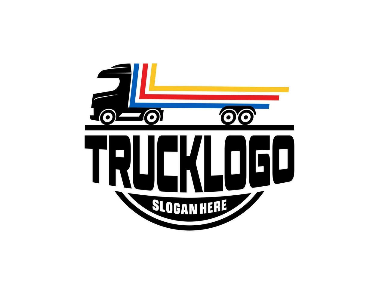 Truck line icon vector