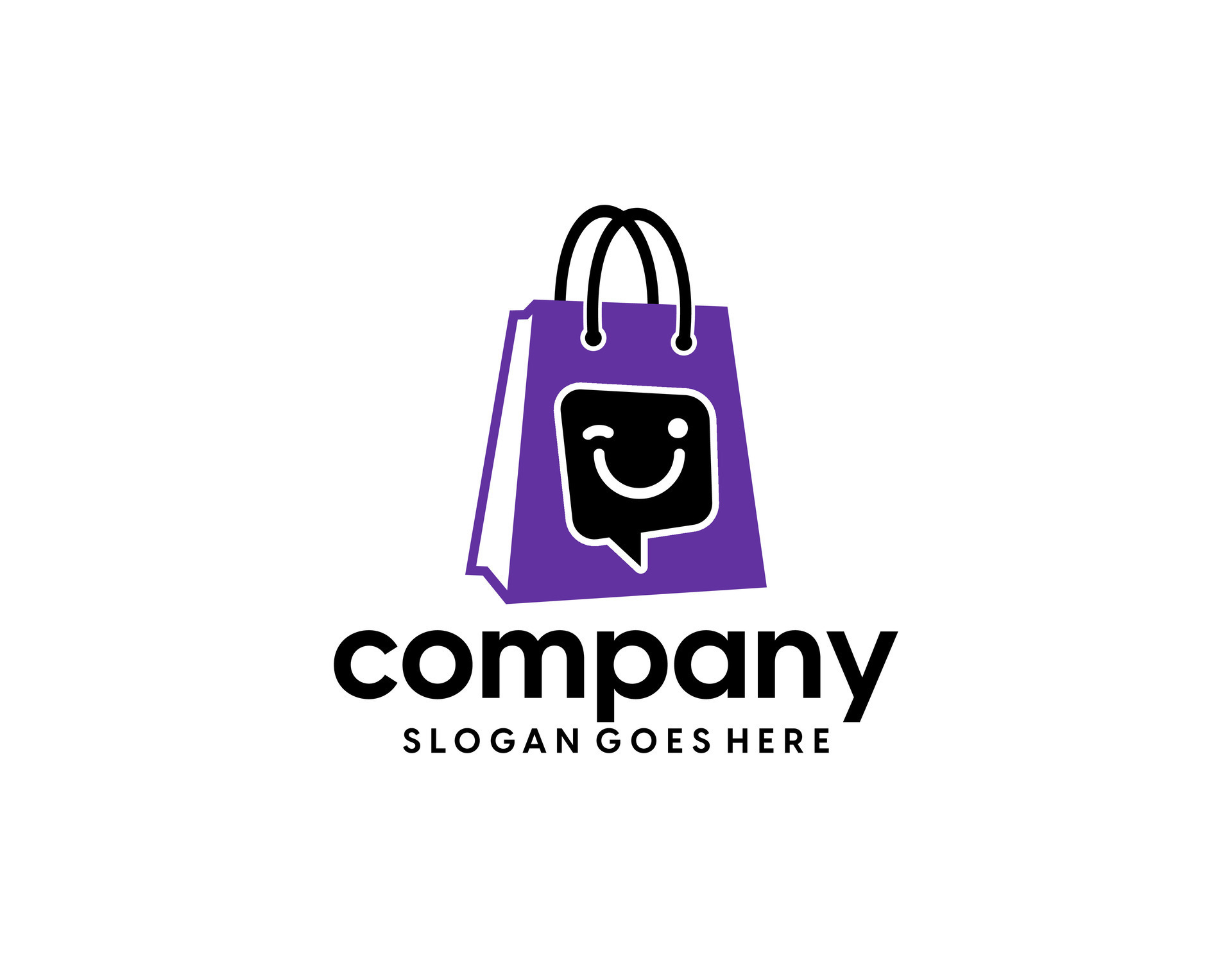 Paper bags with place for company logo Royalty Free Vector