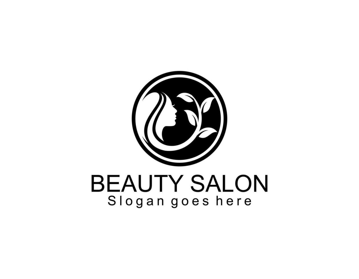 belleza salón logo colección modelo pags vector