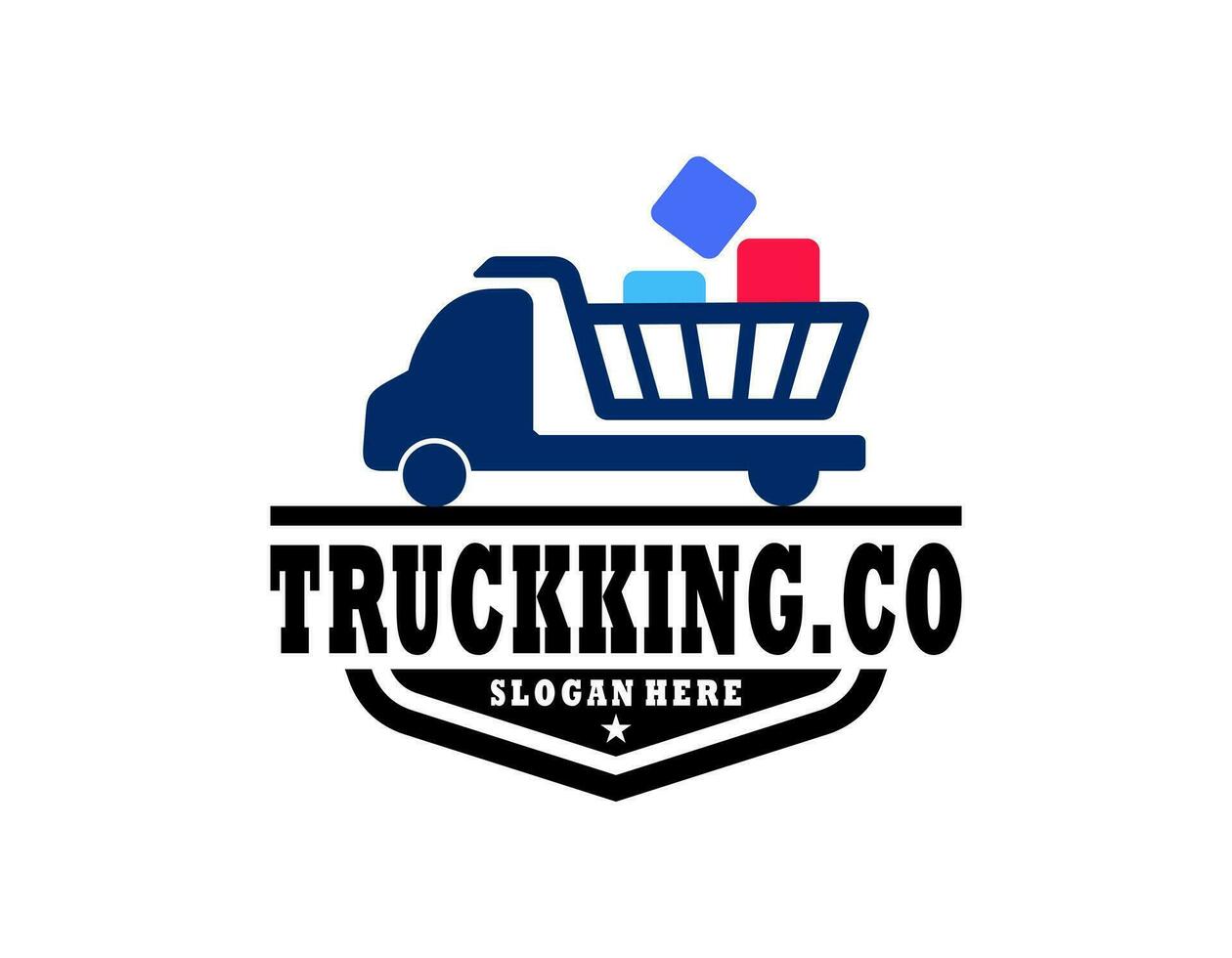 Truck Logo, cargo logo, delivery cargo trucks, Logistic logo vector