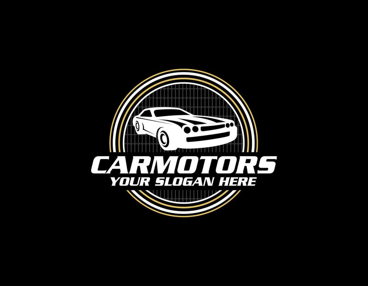 vector logo para un coche alquiler empresa