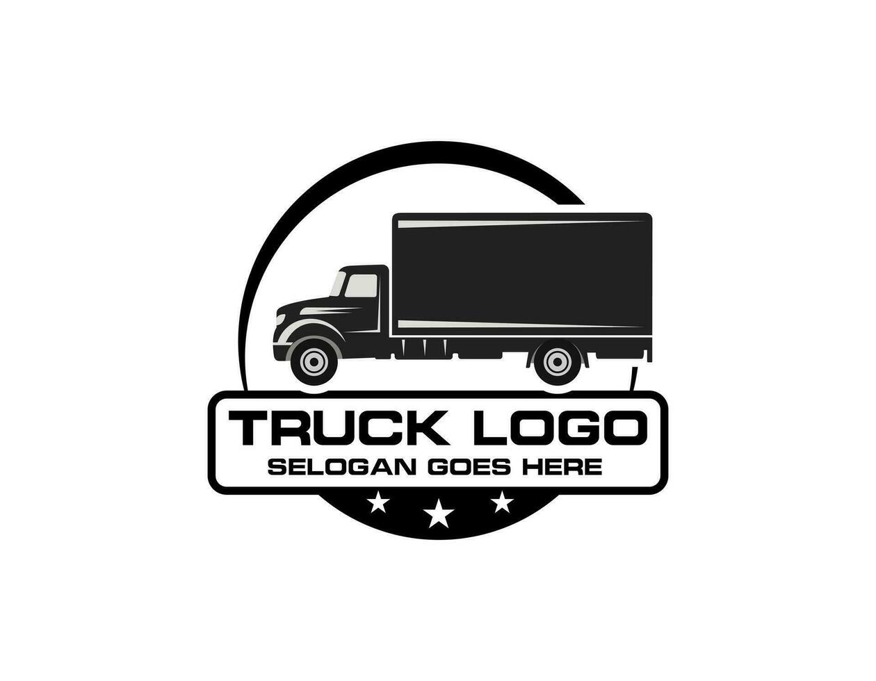 truck logo template vector