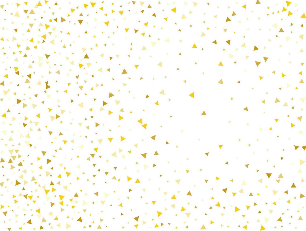 Luxury Gold Triangular Confetti Background. Vector illustration