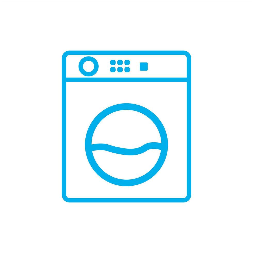 Lavado máquina icono vector ilustración símbolo