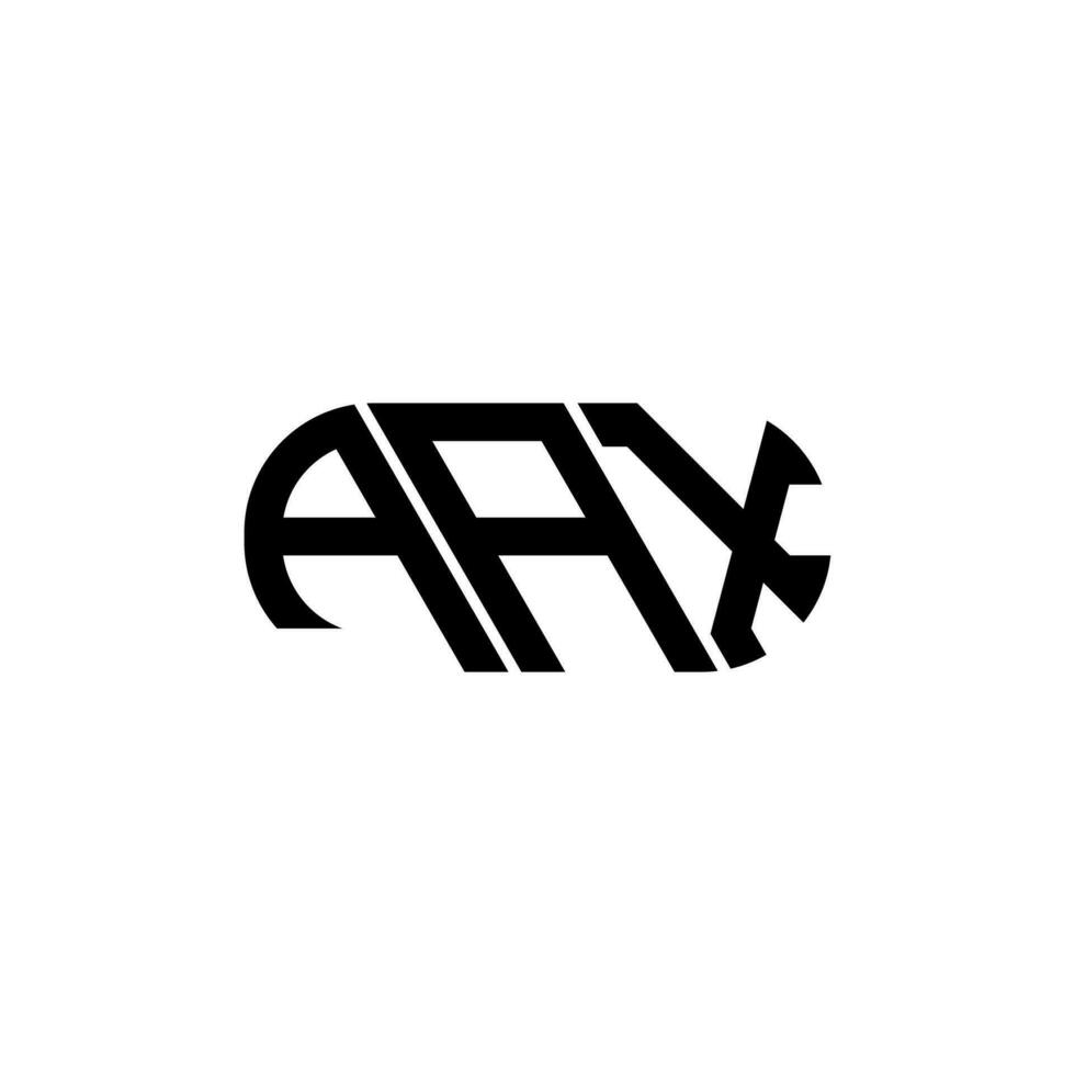 AAX letter logo design. AAX creative initials letter logo concept. AAX letter design. vector