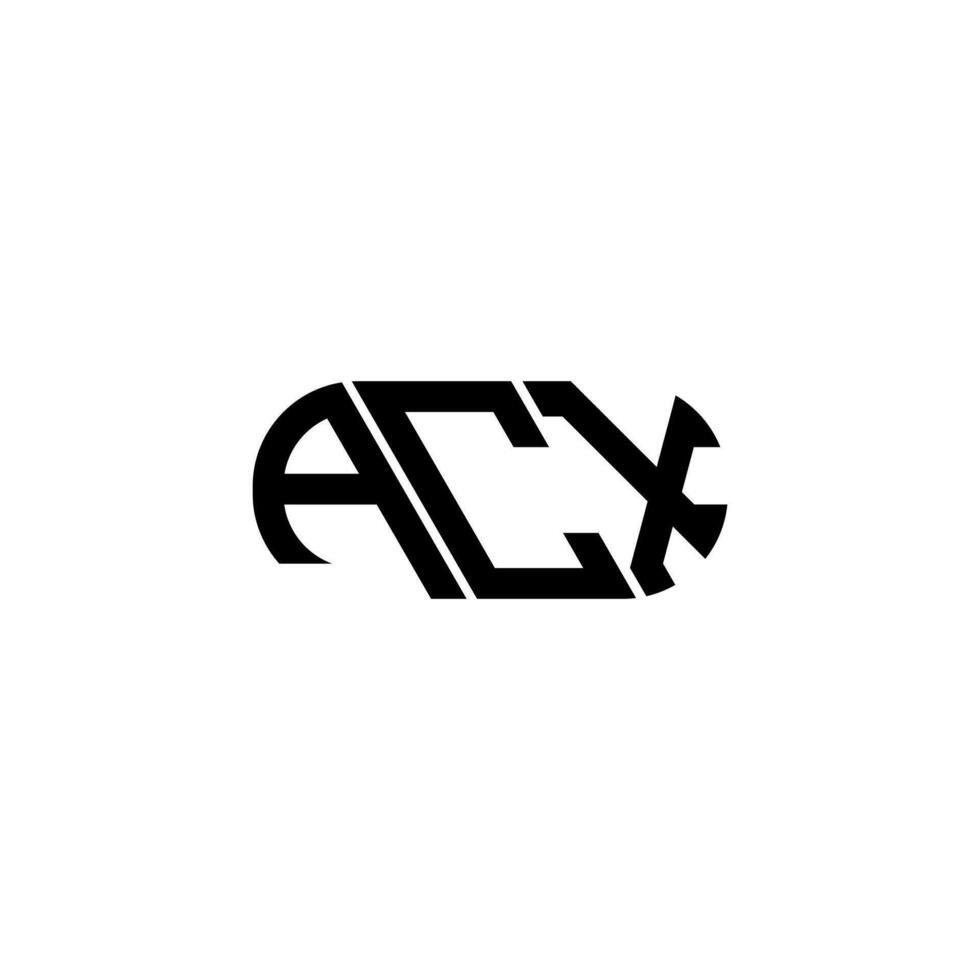 ACX letter logo design. ACX creative initials letter logo concept. ACX letter design. vector