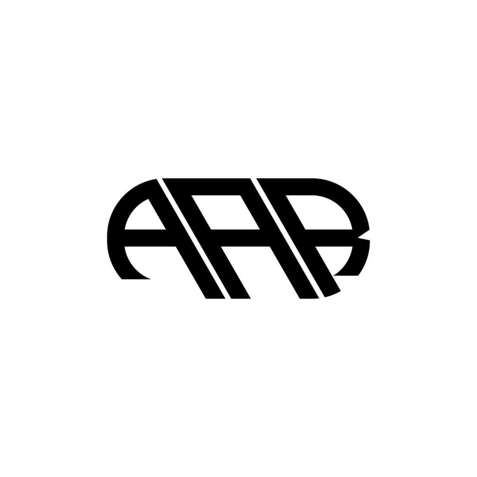 AAR letter logo design. AAR creative initials letter logo concept. AAR letter design. vector