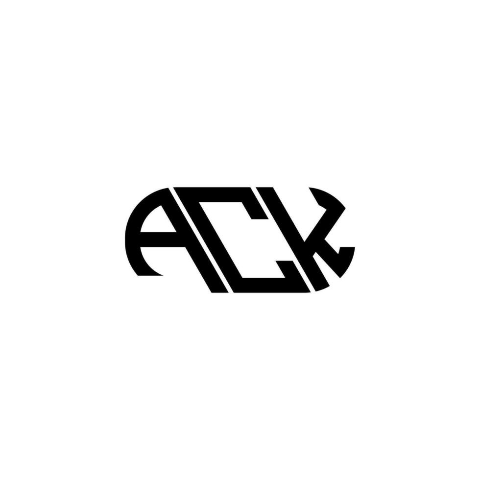 ACK letter logo design. ACK creative initials letter logo concept. ACK letter design. vector