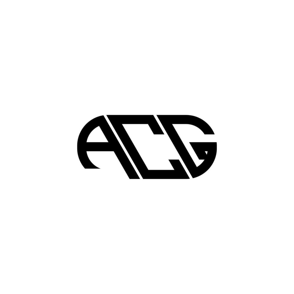 acg letra logo diseño. acg creativo iniciales letra logo concepto. acg letra diseño. vector