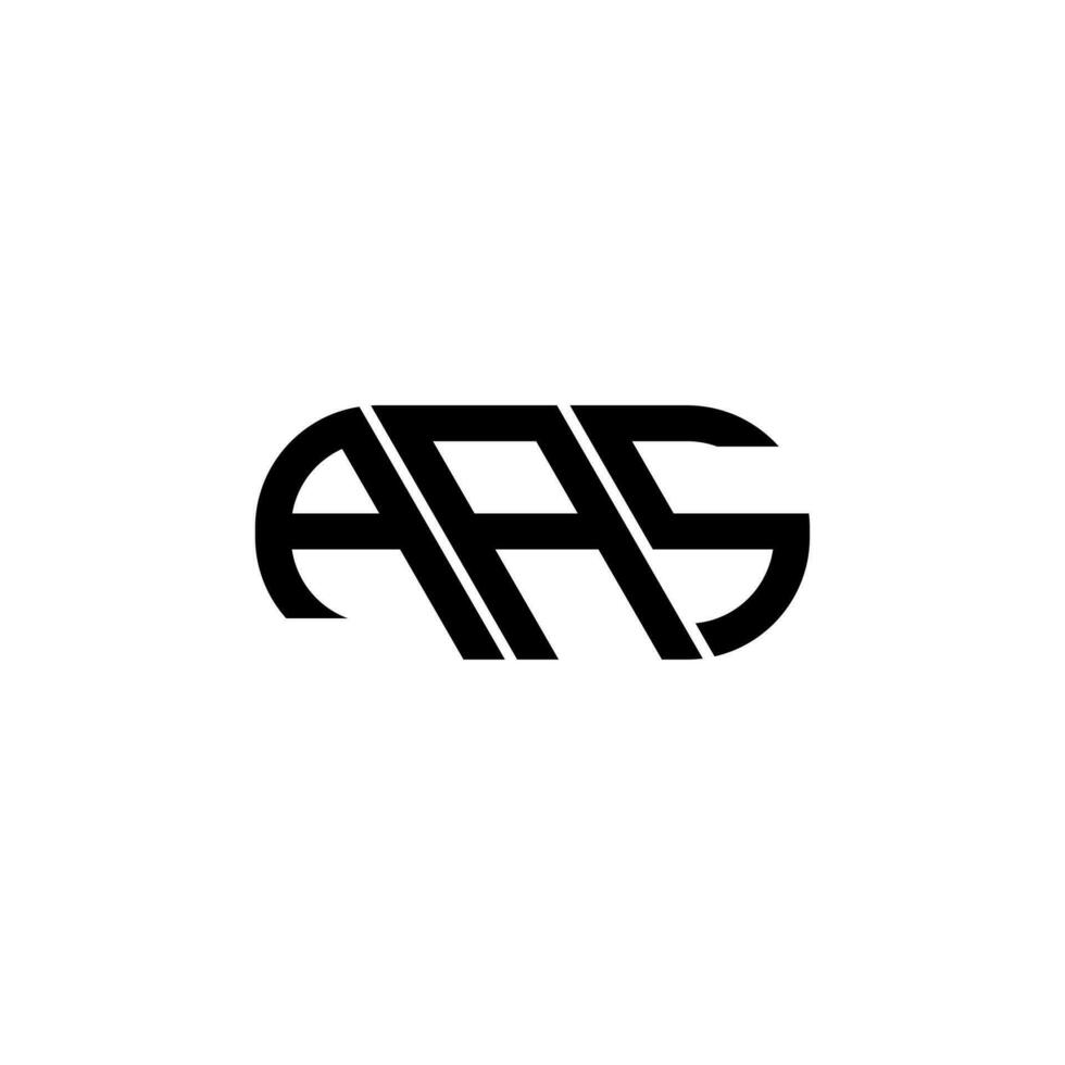 AAS letter logo design. AAS creative initials letter logo concept. AAS letter design. vector