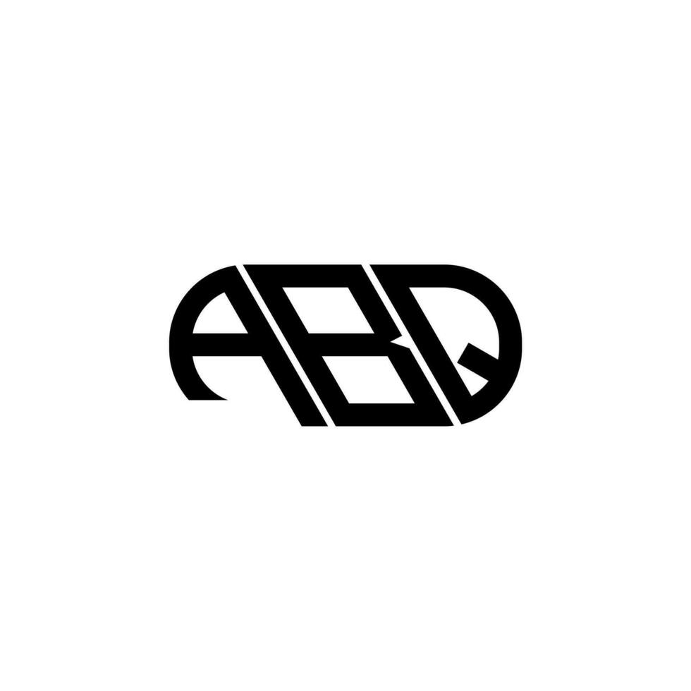 ABQ letter logo design. ABQ creative initials letter logo concept. ABQ letter design. vector