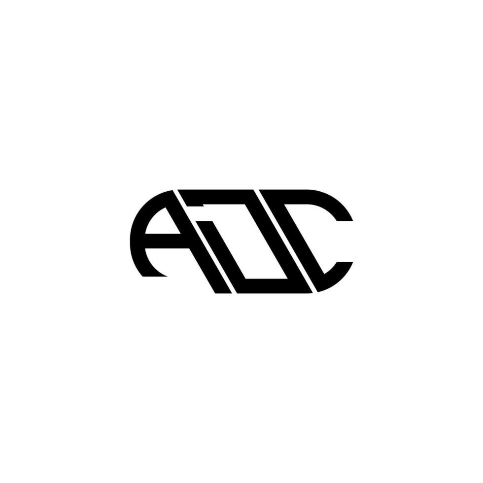 adc letra logo diseño. adc creativo iniciales letra logo concepto. adc letra diseño. vector