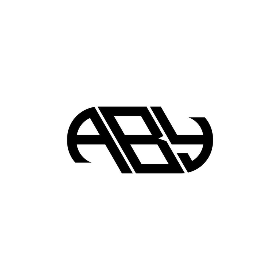 aby letra logo diseño. aby creativo iniciales letra logo concepto. aby letra diseño. vector