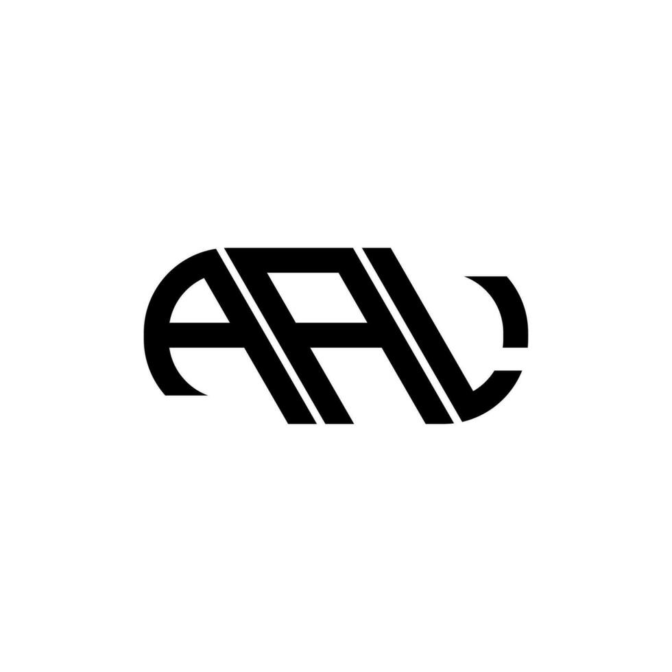 AAL letter logo design. AAL creative initials letter logo concept. AAL letter design. vector