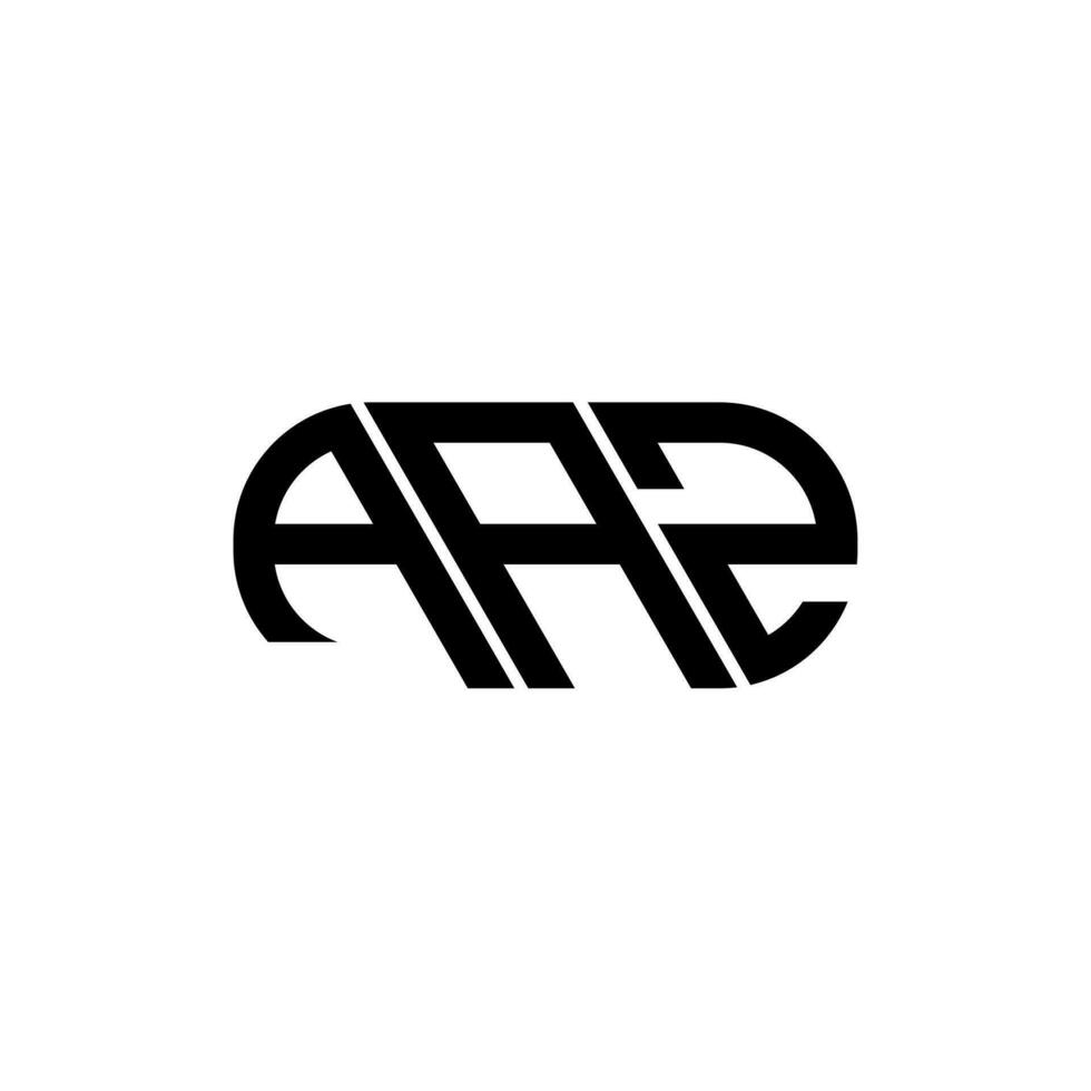 AAZ letter logo design. AAZ creative initials letter logo concept. AAZ letter design. vector