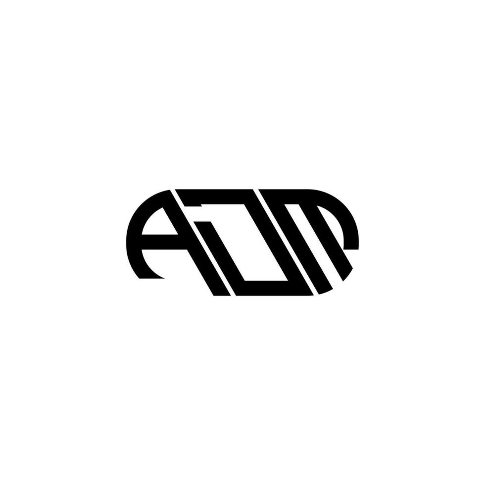 adm letra logo diseño. adm creativo iniciales letra logo concepto. adm letra diseño. vector