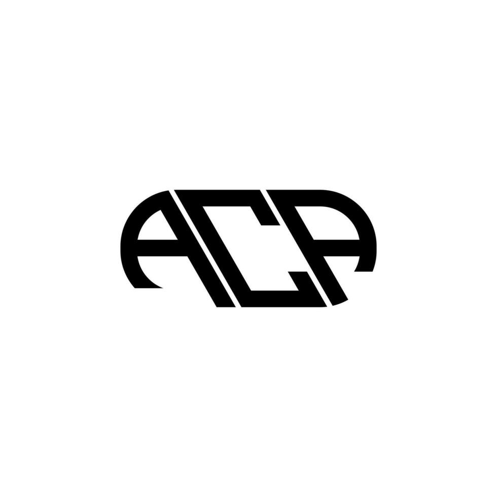 ACA letter logo design. ACA creative initials letter logo concept. ACA letter design. vector